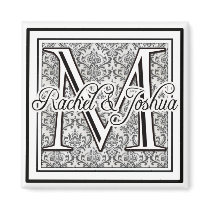 Custom Wedding Logo Magnet by perfectpostage Custom Wedding Logo Magnet