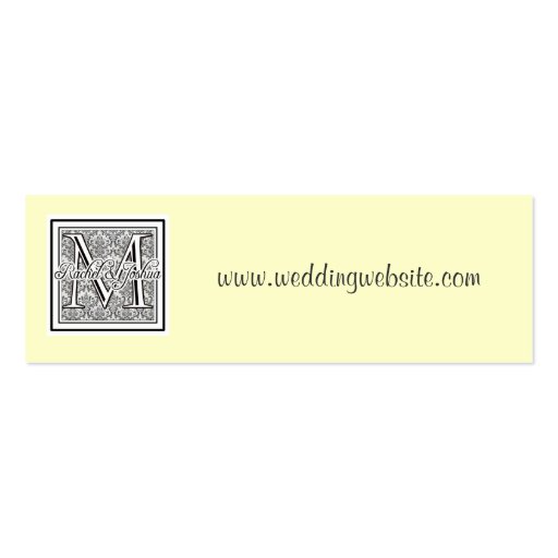 Custom wedding logo website card business card template