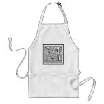 Custom wedding monogram apron