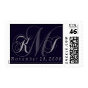 Custom Wedding Monogram Postage postage