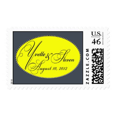 Custom Wedding Monogram Postage