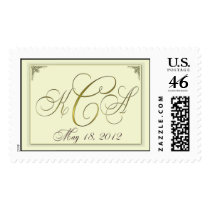 Custom Wedding Monogram Postage stamps