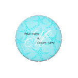 Custom Wedding Monogram Turquoise Starfish Candy Tins at Zazzle