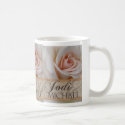 Custom Wedding Mugs with bride and groom mug