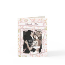 Custom  Wedding Photo & Text Thank You Card