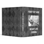Custom Weight Loss Journal, Exercise Schedule Book Vinyl Binder