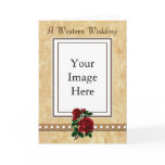 Custom Western Red Rose Wedding Invitation cards