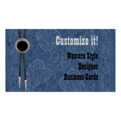 Custom Western Style Business Cards (front side)