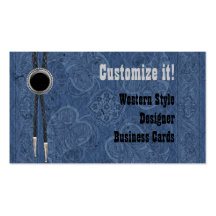 Custom Western Style Business Cards