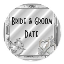 Custom Wine Beer bottle Winter Wedding Labels stickers