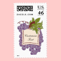 Custom Wine Label Wedding Invitation postage by White_Wedding Custom Wine Label Wedding Invitation postage