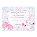 Custom Winter One-derland 1st Birthday Invitation
