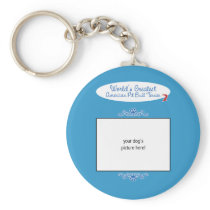 Custom Worlds Greatest American Pit Bull Terrier Keychain
