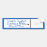 Custom Worlds Greatest American Water Spaniel Mix Bumper Sticker