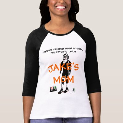 Custom Wrestling Mom Cartoon T-shirts