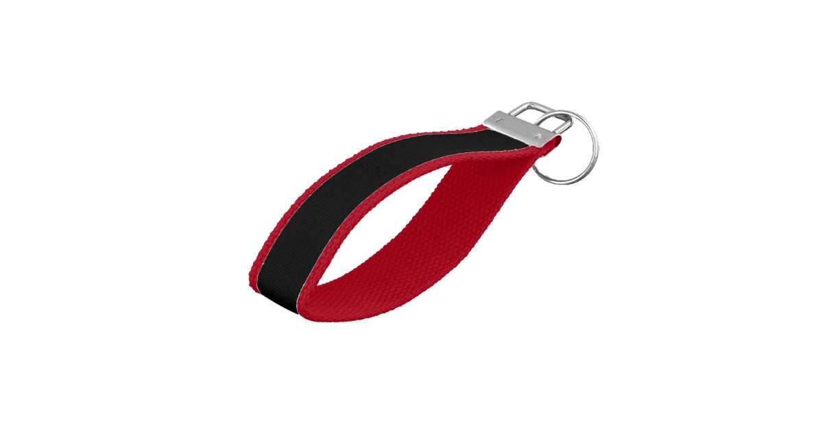 Custom Wrist Keychain Red Zazzle