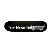 Custom X-Ray Skeleton B&W Bath Time Boards Skateboard Decks