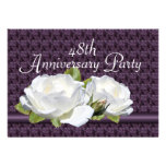 Custom Year Anniversary Roses Invitations