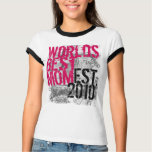 Custom Year Black, Hot Pink Worlds Best Mom Tshirt