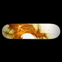 Custom Yellow Flame Board skateboards