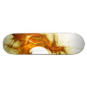 Custom Yellow Flame Board skateboards by 3dartwork Custom Yellow Flame Board skateboards