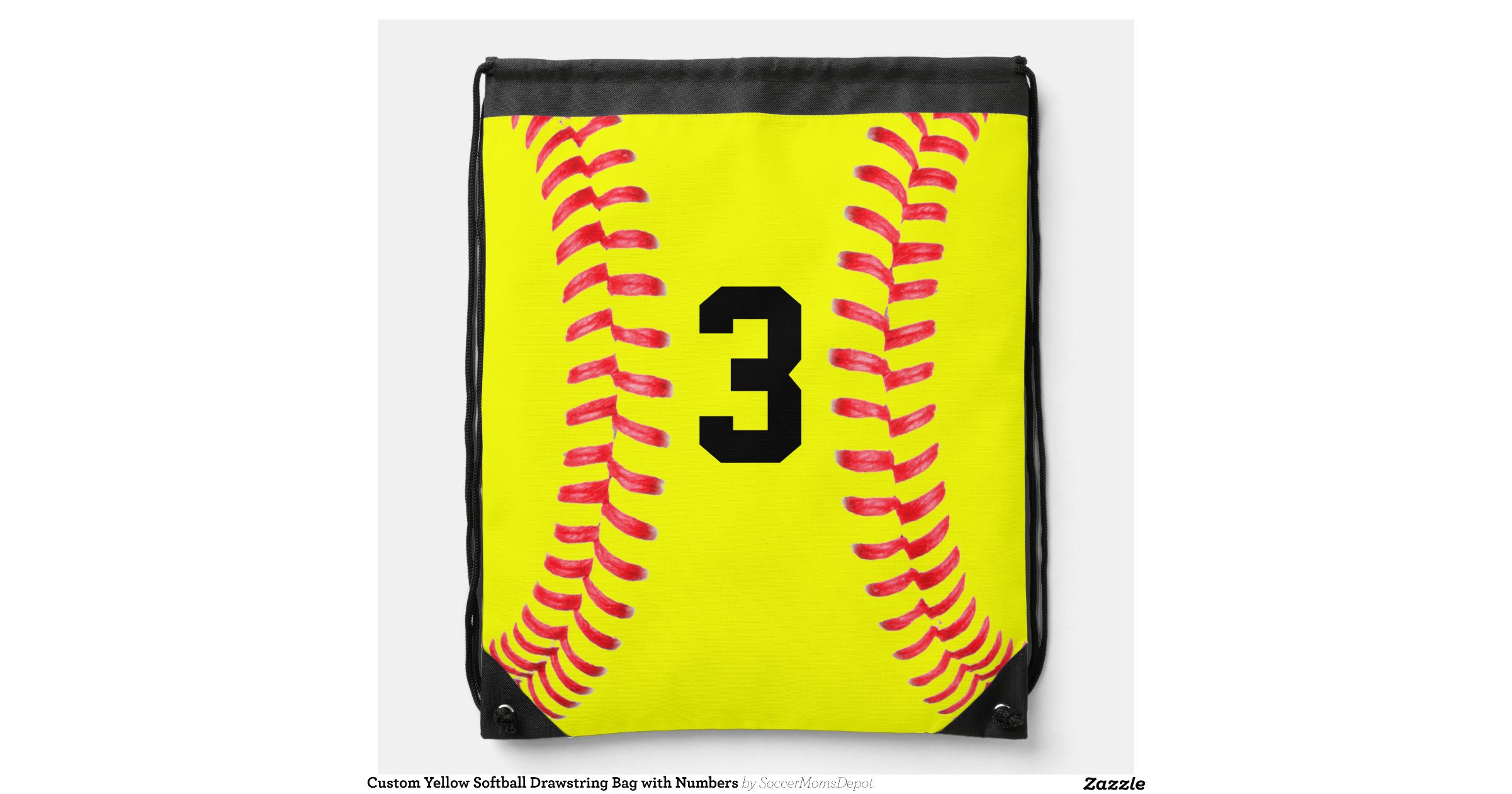 custom_yellow_softball_drawstring_bag_with_numbers