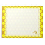 Custom Yellow & Tan Honeycomb Monogram Notepad