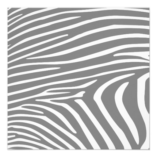 Custom zebra baby shower invite