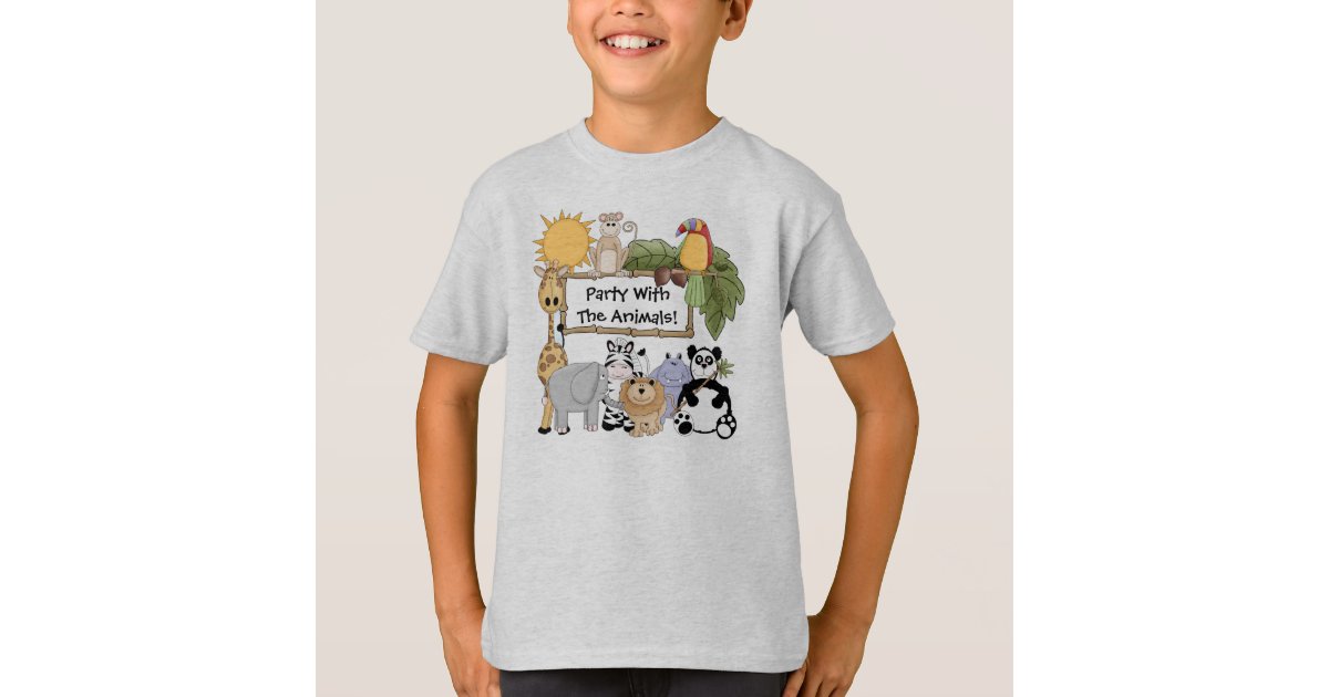 Custom Zoo Animals T-shirt | Zazzle