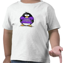 Customer design for the Purple Penguins shirt