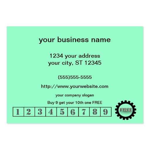 Customer Loyalty Promotional Sale Business Cards