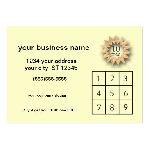 Customer Loyalty Promotional Sale Business Cards