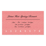 customer reward punch card. business card