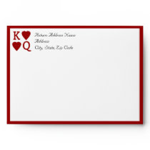CustomInvites Playing Card King/Queen Envelopes