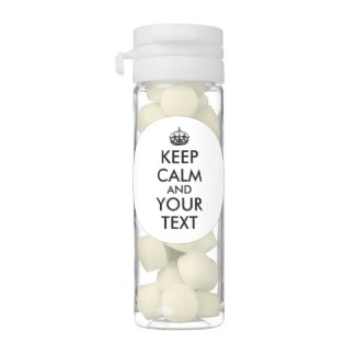 Customisable Keep Calm Party Favors Gum Your Text
