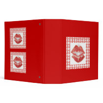 customisable lipstick kiss ring binder
