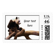 Customisable Panda Postage Stamp