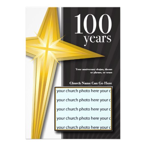 Customizable 100 Year Church Anniversary