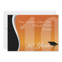 Customizable 10 Year Class Reunion Custom Invites