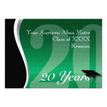 Customizable 20 Year Class Reunion invitations