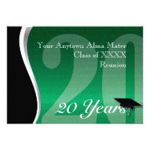 Customizable 20 Year Class Reunion Invite