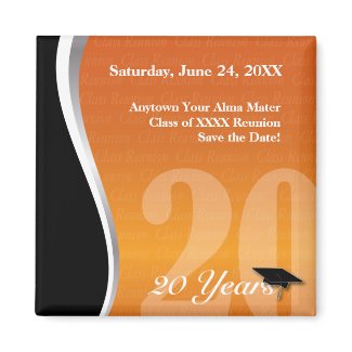 Customizable 20 Year Class Reunion magnet