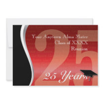 Customizable 25 Year Class Reunion Custom Announcements
