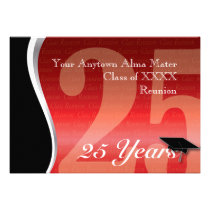 Customizable 25 Year Class Reunion invitations