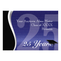 Customizable 25 Year Class Reunion invitations
