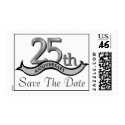 Customizable 25th Anniversary Postage stamp