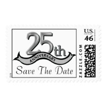 Customizable 25th Anniversary Postage postage by malibuitalian Customizable 25th Anniversary Postage postage