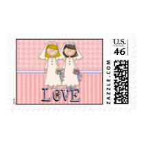 Customizable 2 Brides Wedding Postage