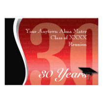 Customizable 30 Year Class Reunion invitations