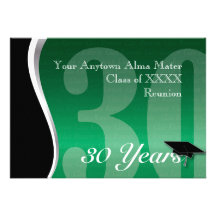 Customizable 30 Year Class Reunion Invite